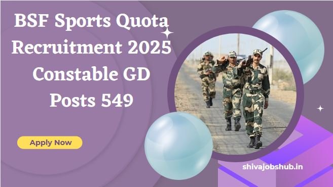 BSF Sports Quota Recruitment