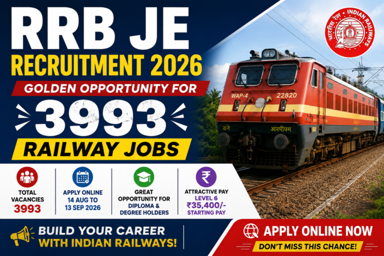 RRB JE Recruitment